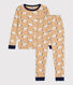 Pijama snugfit de algodón de niña / niño