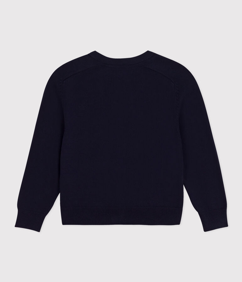 C&aacute;rdigan de algod&oacute;n para ni&ntilde;o azul SMOKING