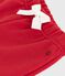 Pantalón liso de algodón para bebé rojo POMPEI