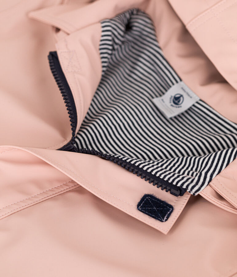 Impermeable emblem&aacute;tico reciclado para ni&ntilde;a/ni&ntilde;o rosa