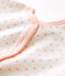 Pijama de terciopelo para bebé niña blanco MARSHMALLOW/rosa MINOIS