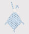 Doudou de algodón estampado para bebé azul TOUDOU/ ALASKA