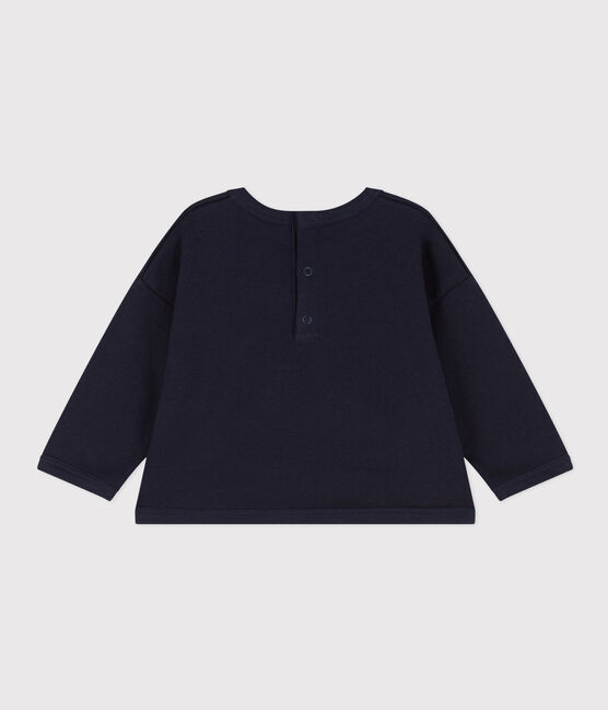 Sudadera de muletón de bebé azul SMOKING