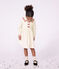 Vestido infantil liso de terciopelo de manga larga MILK