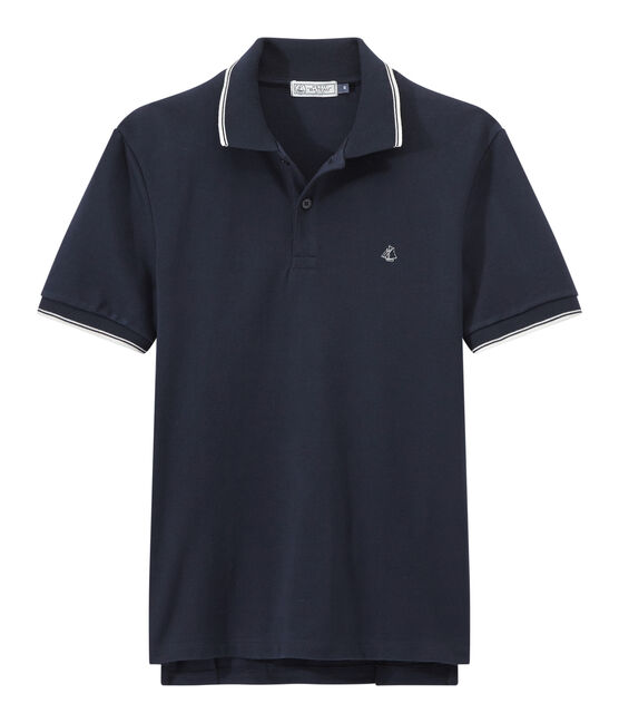 Polo manga corta para hombre azul SMOKING