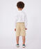 Bermudas de tela de algodón para niño beige FACILE