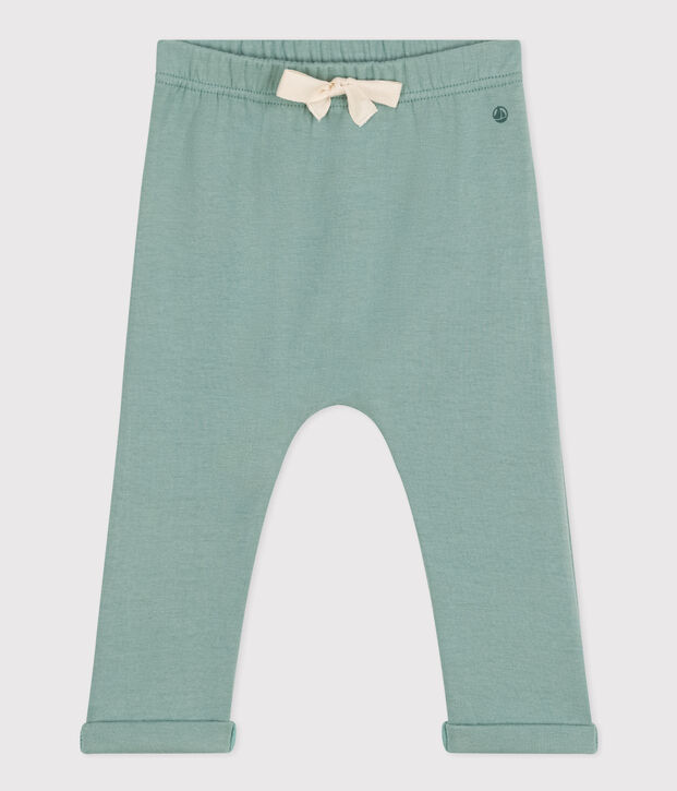 Pantal&oacute;n de jersey grueso para beb&eacute; verde