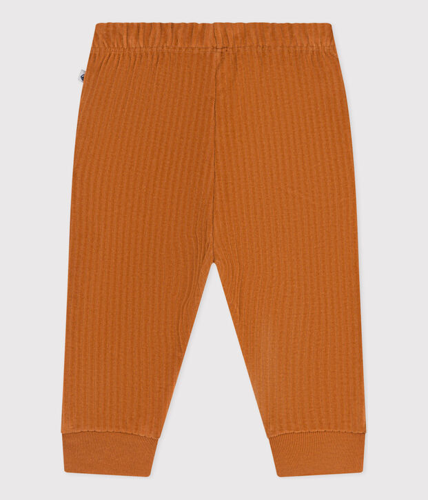 Pantal&oacute;n de terciopelo para beb&eacute; marron