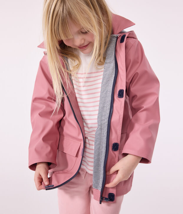 impermeable ic&oacute;nico para ni&ntilde;os rosa