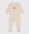 Pijama de terciopelo para bebé  beige MONTELIMAR CHINE