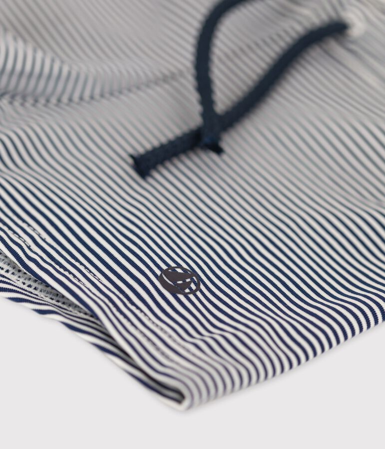 Ba&ntilde;ador de material reciclado de beb&eacute; azul/blanco