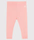 «Legging» de punto 1 x 1 liso para bebé niña.