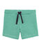 Pantalones cortos de rayas para bebé niño verde PIVERT/blanco MARSHMALLOW