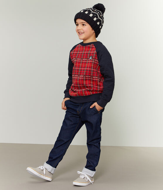 Gorro infantil para niño azul SMOKING