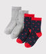Lote de 2 calcetines de colores