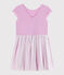 Vestido de celebración de crepé y tul de niña rosa BOHEME