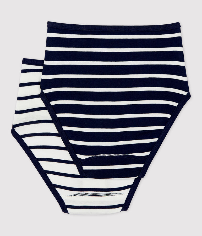 Juego de 2 braguitas de algod&oacute;n de talle alto de mujer Variante 1 PACK