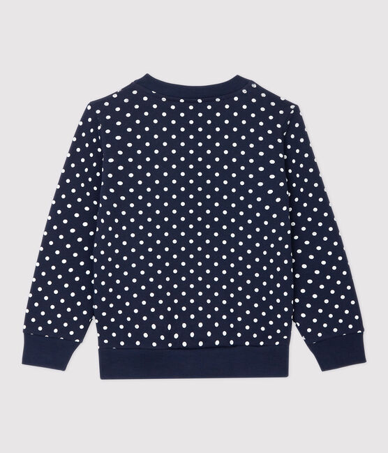 Sudadera de muletón de niña azul SMOKING/blanco MARSHMALLOW