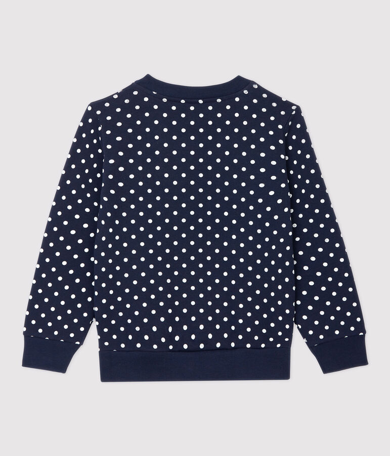 Sudadera de mulet&oacute;n de ni&ntilde;a azul/blanco