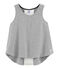 Camiseta de tirantes deportiva para ni&ntilde;a gris