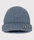 Gorro de punto tricotado con forro polar reciclado para bebé