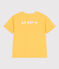 Camiseta infantil de manga corta de algodón con estampado amarillo ORGE