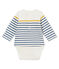Body camiseta de manga larga para bebé niño blanco MARSHMALLOW/blanco MULTICO