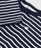 Camiseta de manga larga de túbico para niño. azul SMOKING/blanco MARSHMALLOW