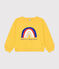 Sudadera infantil de muletón ligero amarillo NECTAR