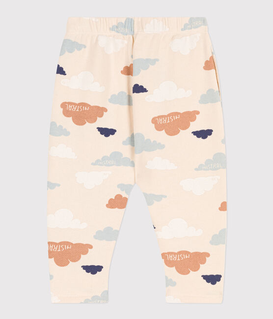 Pantalón estampado de muletón para bebé blanco AVALANCHE/ MULTICO