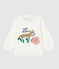Blusa de algodón de bebé. blanco MARSHMALLOW