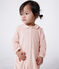 Pijama de terciopelo con cuello para bebé rosa SALINE