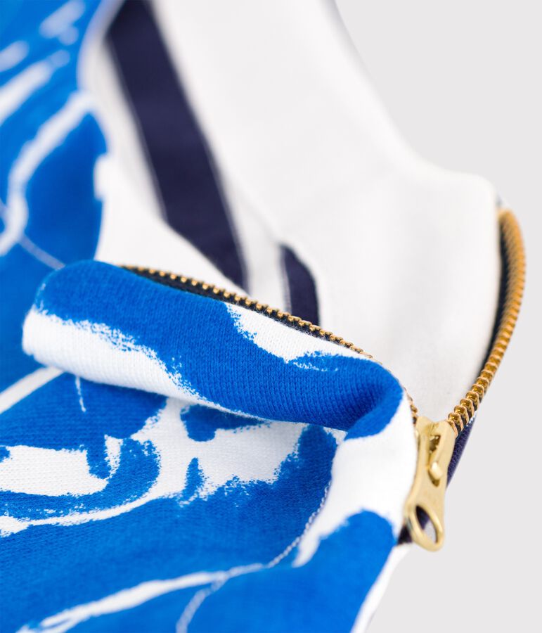 Marinera reedici&oacute;n Hy&egrave;res de mujer blanco ECUME/azul BLEU