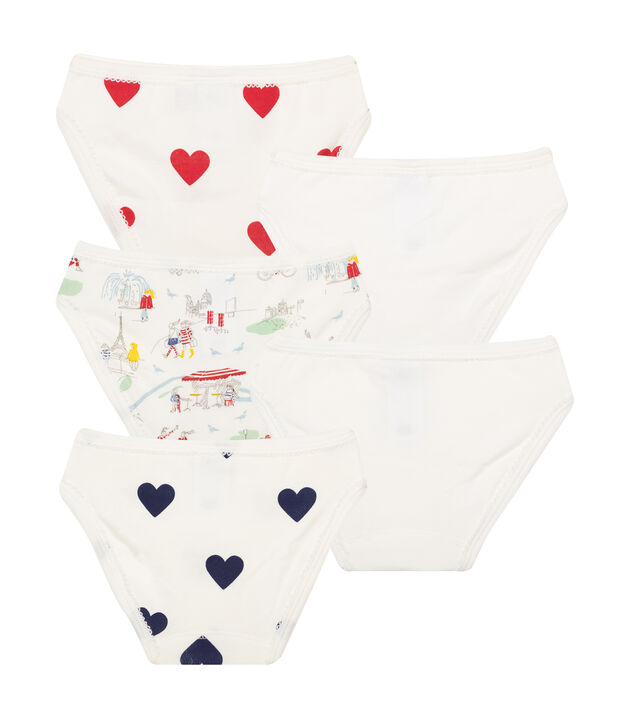 Lote de 5 braguitas para ni&ntilde;a multicolor