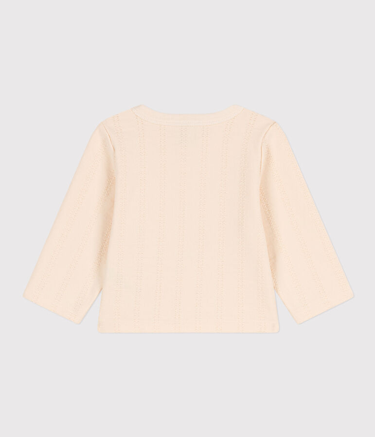 C&aacute;rdigan de punto de fantas&iacute;a para beb&eacute; crudo