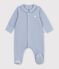 Pijama de terciopelo con cuello liso para beb&eacute; POLAIRE