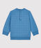 Sudadera acolchada orgánica de bebé. azul POLOCHON