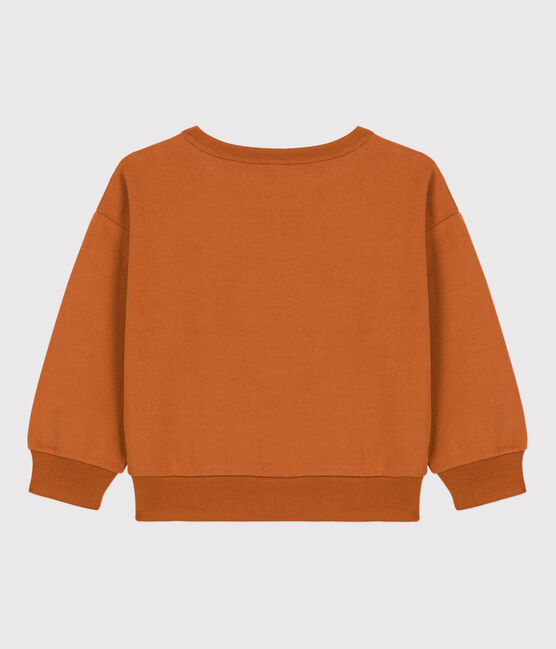 Sudadera estampada de muletón de niña / niño marron ECUREUIL
