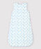 Saco de dormir de barcos de bebé de algodón ecológico blanco MARSHMALLOW/azul COOL