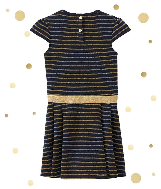 Vestido para niña azul SMOKING/amarillo DORE