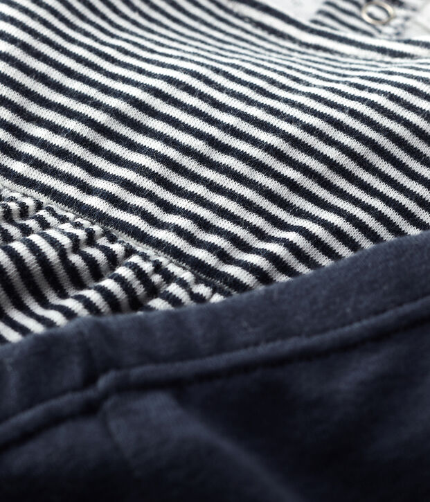 Conjunto de dos piezas de beb&eacute;. azul/blanco
