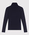 Camiseta Iconique de algodón con cuello alto para mujer azul SMOKING