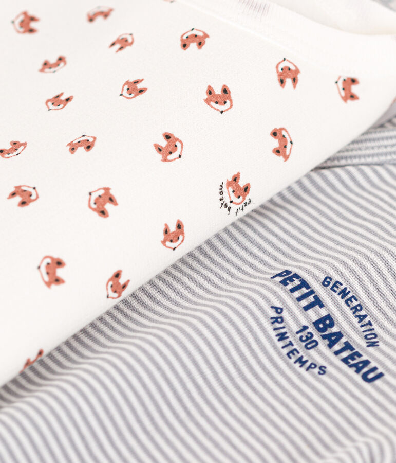 Juego de 2 pijamas para beb&eacute; multicolor