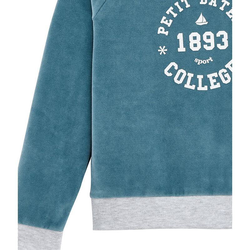 Sudadera ni&ntilde;a azul Mozaik