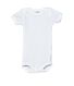 Baby short-sleeved plain cotton envelope-neck bodysuit