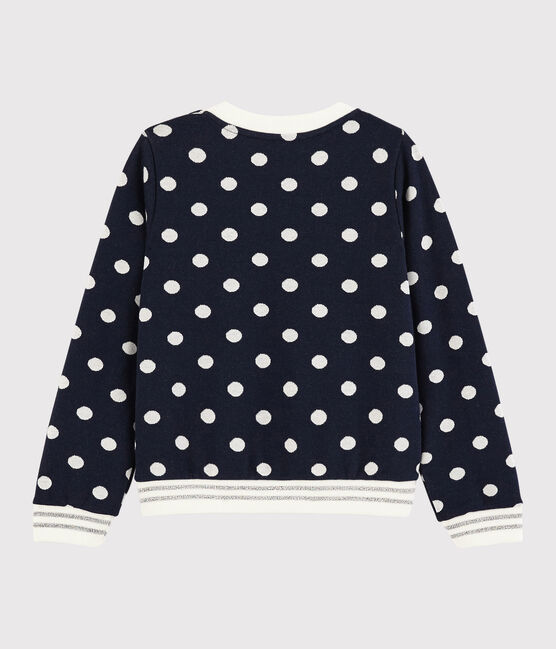 Sudadera de niña azul SMOKING/blanco MARSHMALLOW