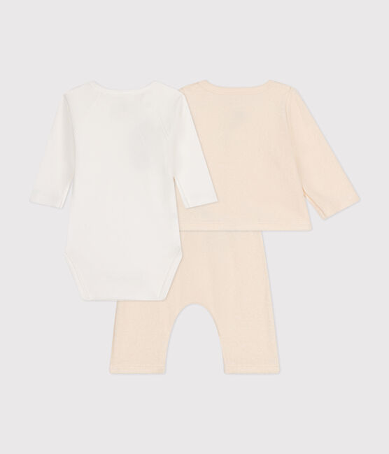 Conjunto de bebé de 3 piezas de rizo de bebé crudo AVALANCHE