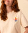 Camiseta LE BOXY de algodón para mujer crudo AVALANCHE