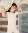 Pijama pirata infantil de algodón con estampado de flor blanco AVALANCHE/ MULTICO