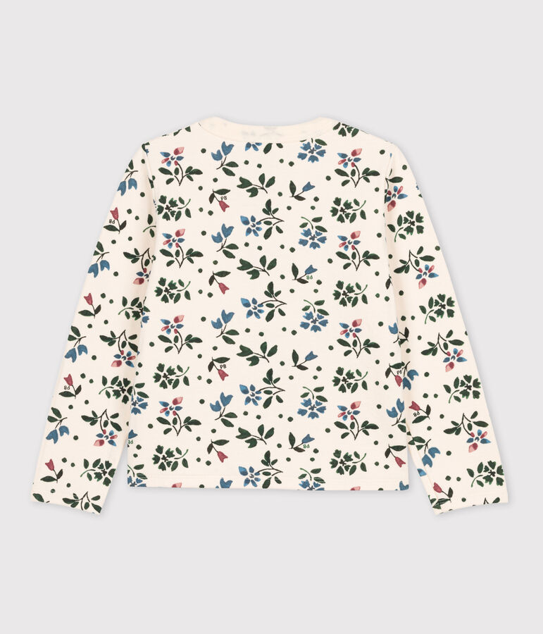 C&aacute;rdigan estampado de t&uacute;bico de ni&ntilde;a blanco AVALANCHE/ MULTICO